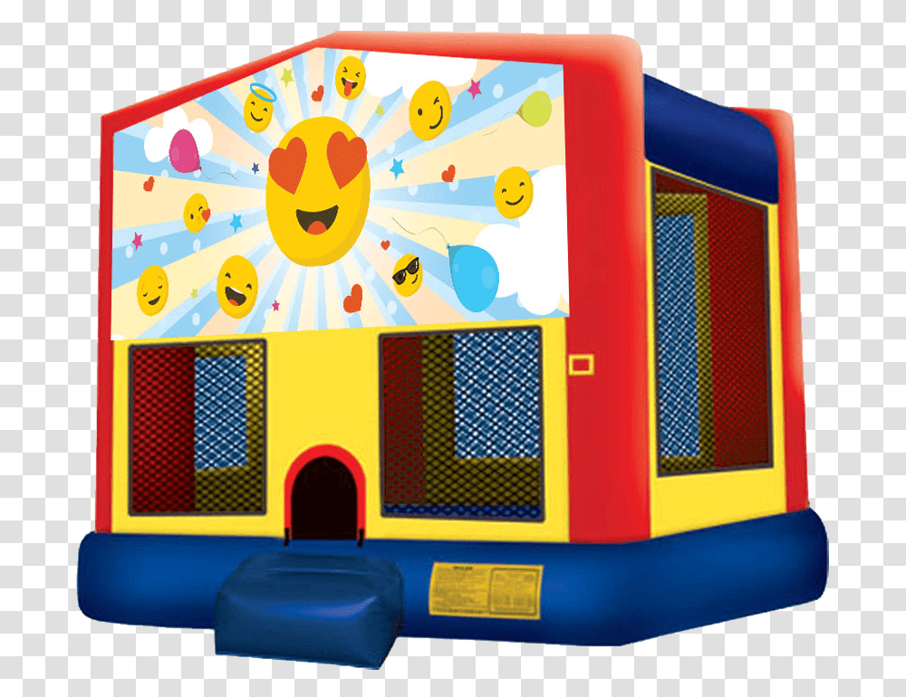 Emoji Party Bouncer Pj Masks Bounce House, Inflatable, Indoor Play Area, Playground Transparent Png