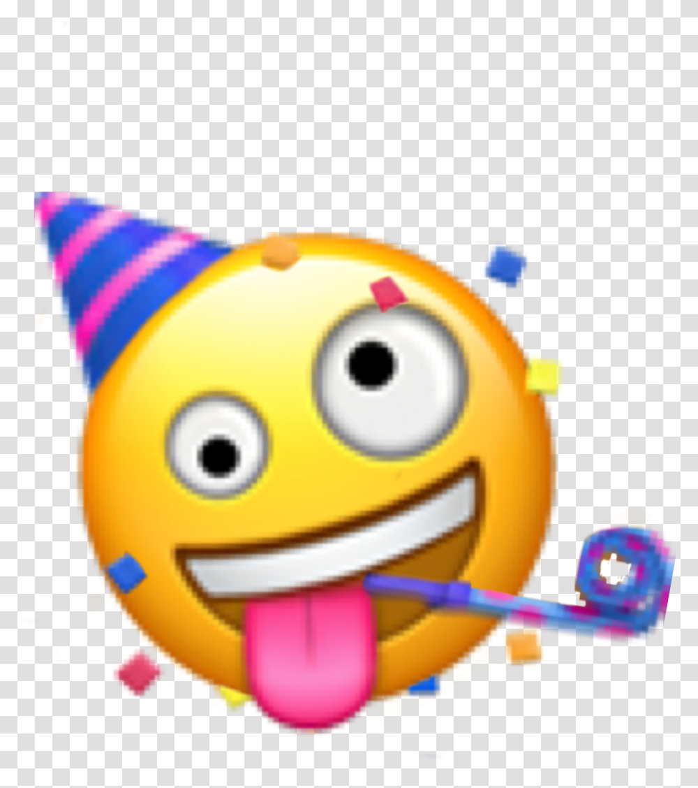 Emoji Party Celebrate Sticker By Peppercoke Iphone Emoji, Toy, Graphics, Hat, Clothing Transparent Png