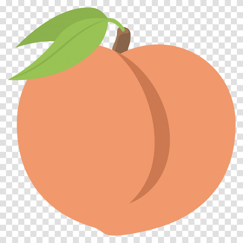 Emoji Peach Cartoon Peach Background, Plant, Fruit, Food, Produce Transparent Png