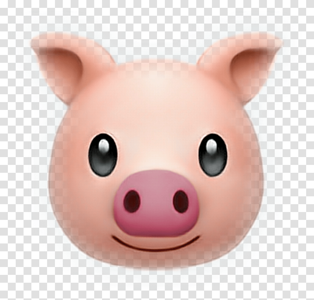 Emoji Pig Pinkfreetoedit Emojis De Iphone De Animales, Piggy Bank, Toy Transparent Png