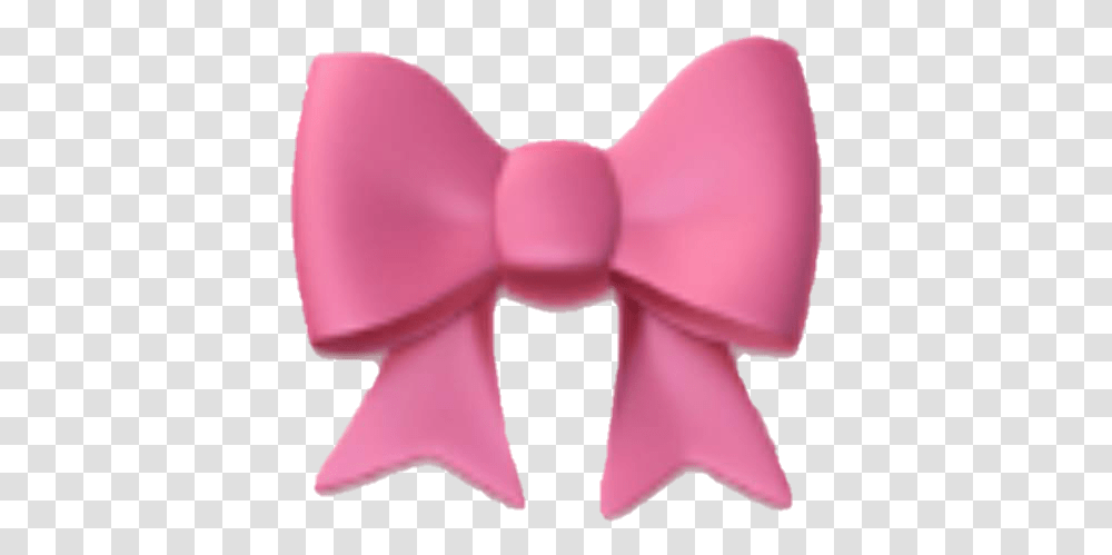 Emoji Pink Ribbon Bow Pinkbow Pinkribbon Bow Emoji, Tie, Accessories, Accessory, Bow Tie Transparent Png