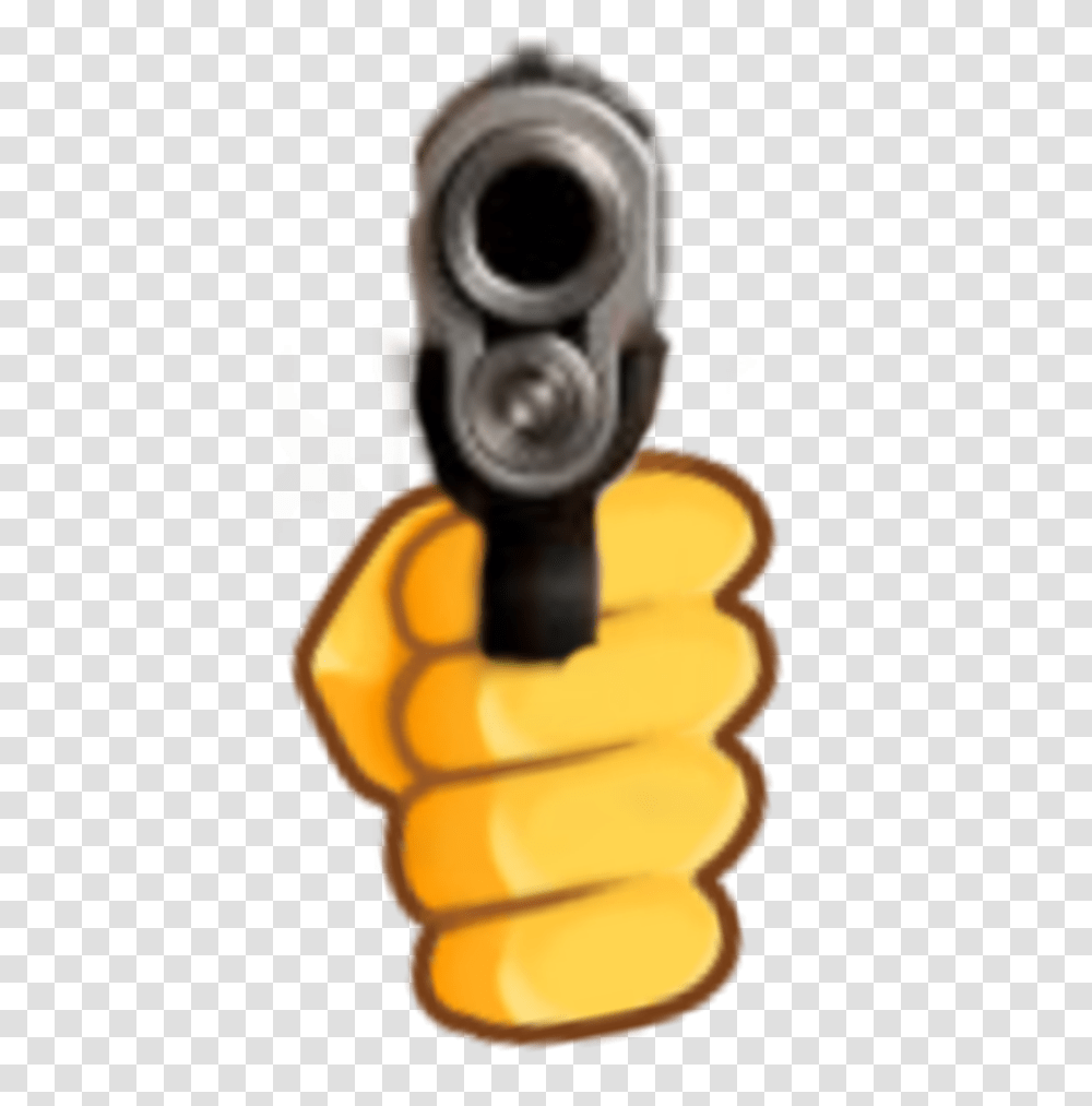 Emoji Pistol Gun Frontview Yeet Gun Front View, Weapon, Weaponry Transparent Png