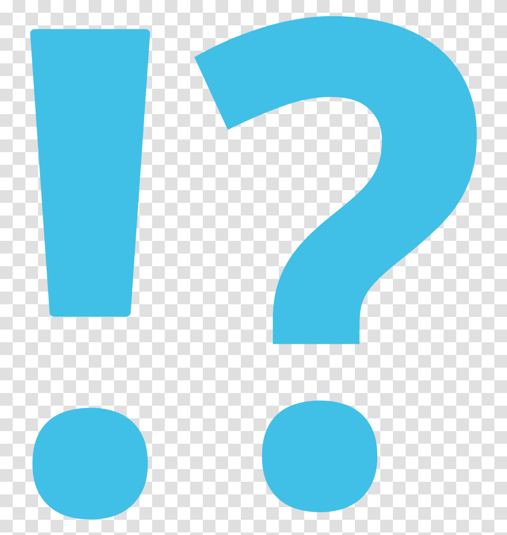 Emoji Question Mark And Exclamation Mark, Number, Stencil Transparent Png