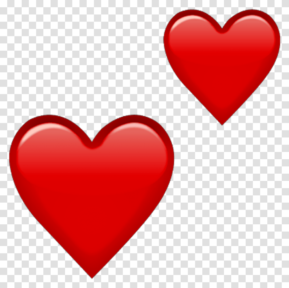 Emoji Red Hearts Double Red Heart Emoji, Cushion Transparent Png