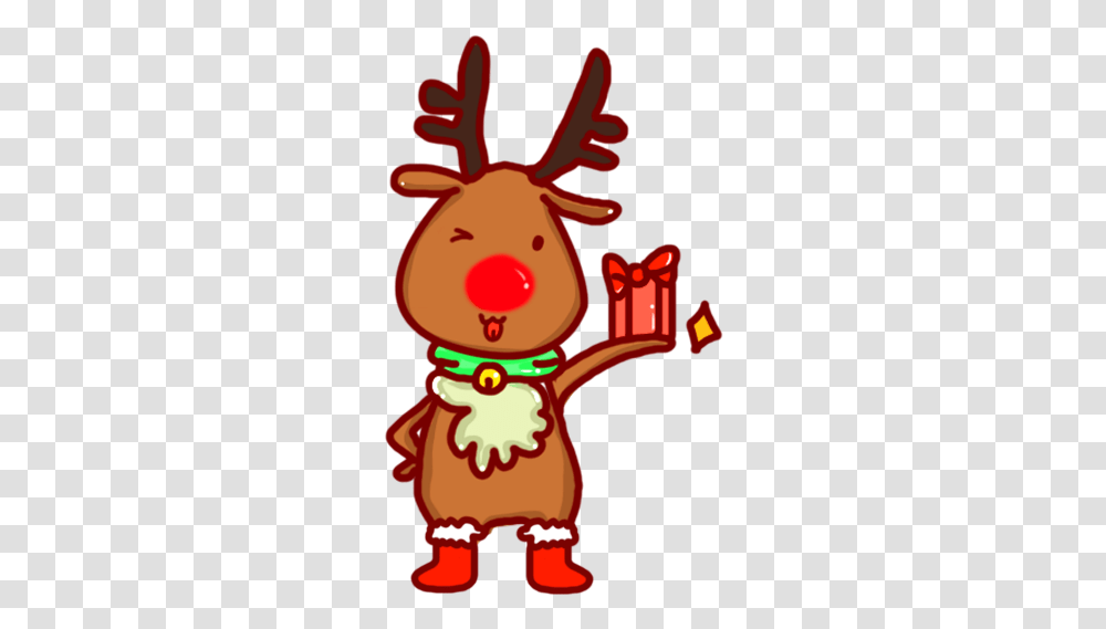 Emoji Reindeer Christmas Freetoedit Winter, Poster, Advertisement, Toy, Doll Transparent Png