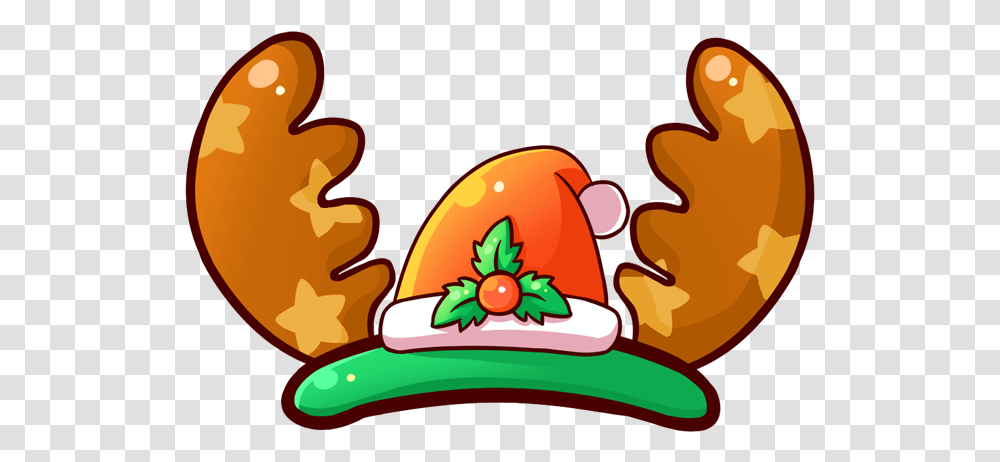 Emoji Reindeer Hat Christmas Crown Freetoedit Hat For Christmas Reindeer, Apparel Transparent Png