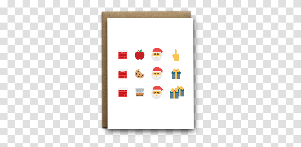 Emoji Santa Story Christmas Greeting CardData Smiley, Angry Birds, Pac Man Transparent Png