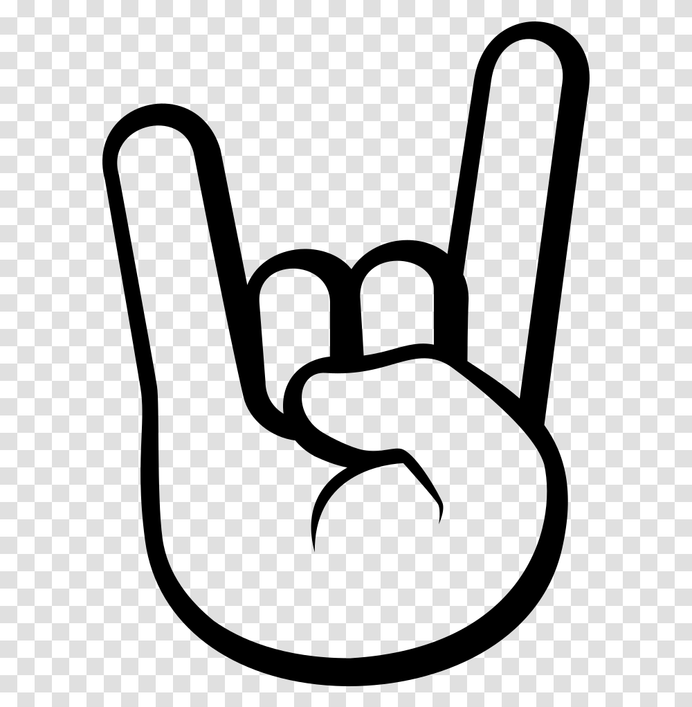 Emoji Sign Of The Horns Emoticon Symbol Rock N Roll, Gray, World Of Warcraft Transparent Png