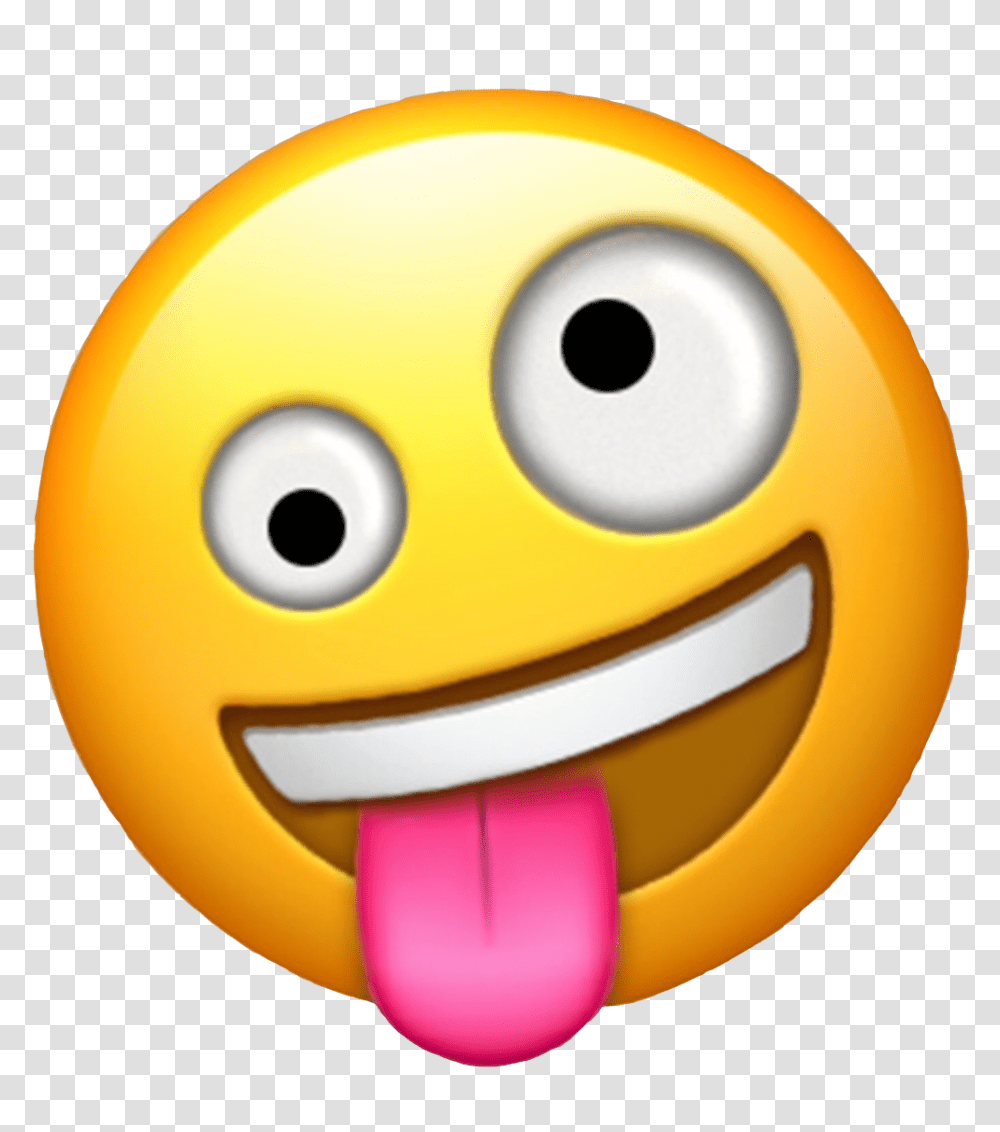 Emoji Silly Art Interesting Fun Freetoedit Crazy Face Emoji, Toy, Pac Man, Mouth, Lip Transparent Png