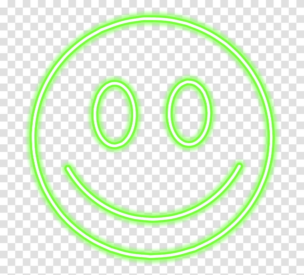 Emoji Smile Neon Green Sticker Freetoedit Mimi Smile Emoji Green, Plant, Light Transparent Png