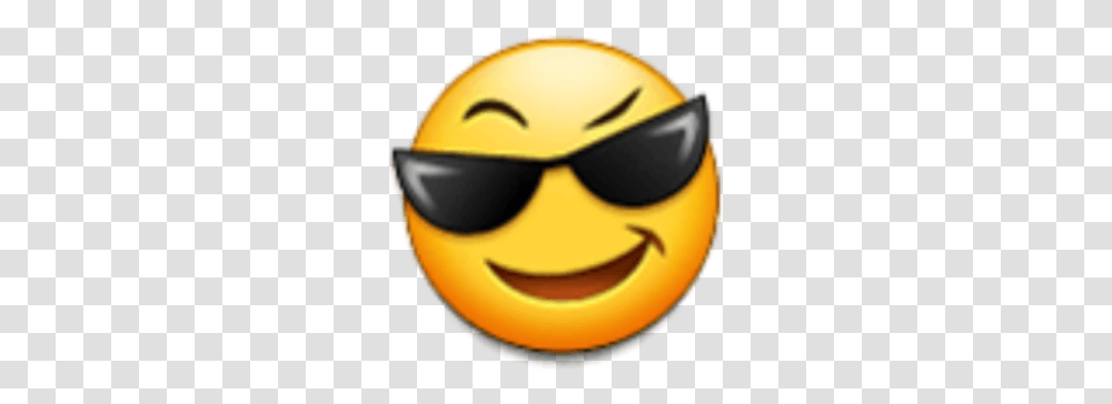 Emoji Smile Sunglasses Glasses Yellow Happy Fine Smiley, Helmet, Apparel, Hardhat Transparent Png