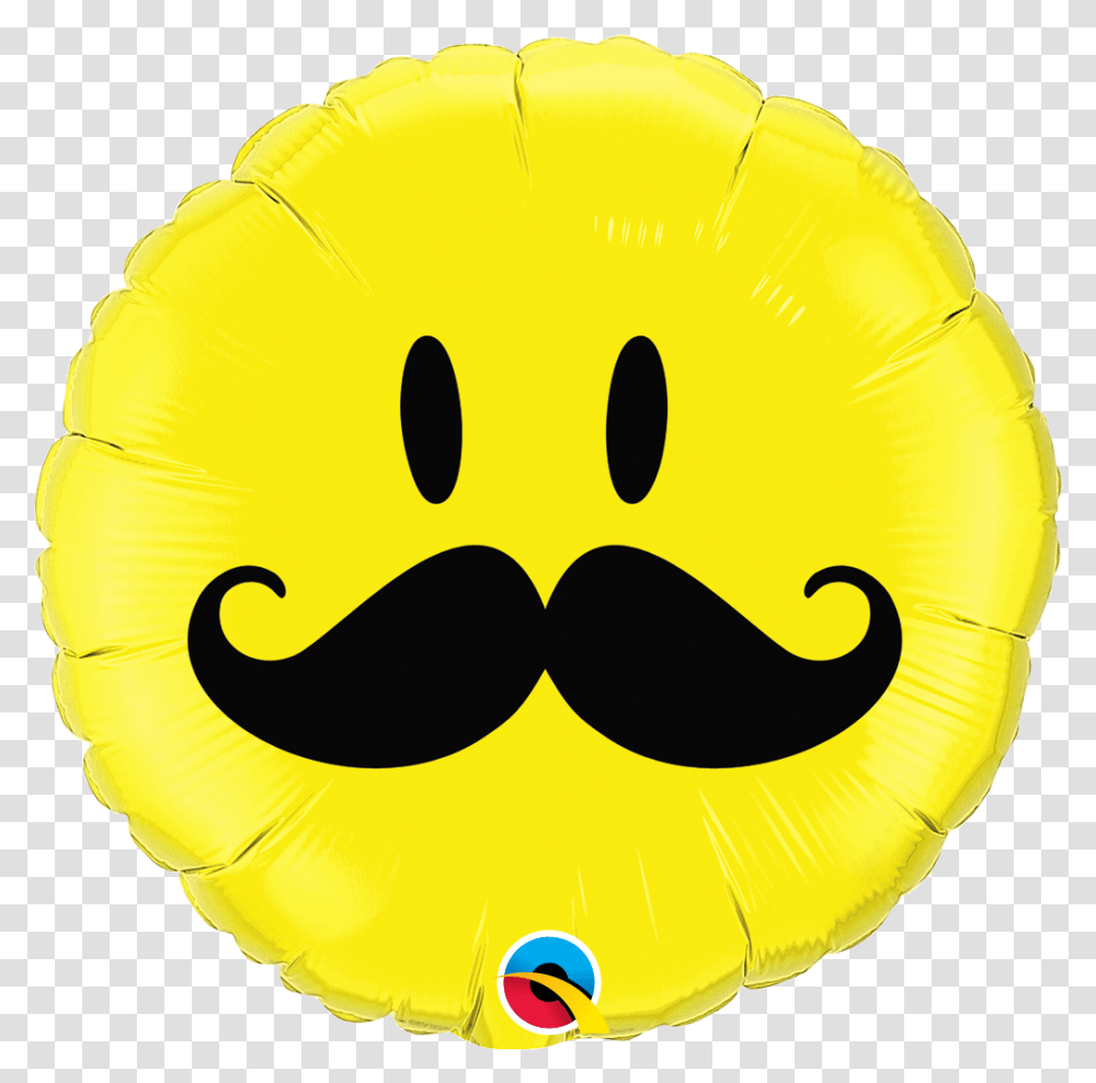 Emoji Smiley Face Mustache 18 Inch Foil Balloon Cloud 9 Pink Smiley Face, Plant, Baseball Cap, Hat, Clothing Transparent Png