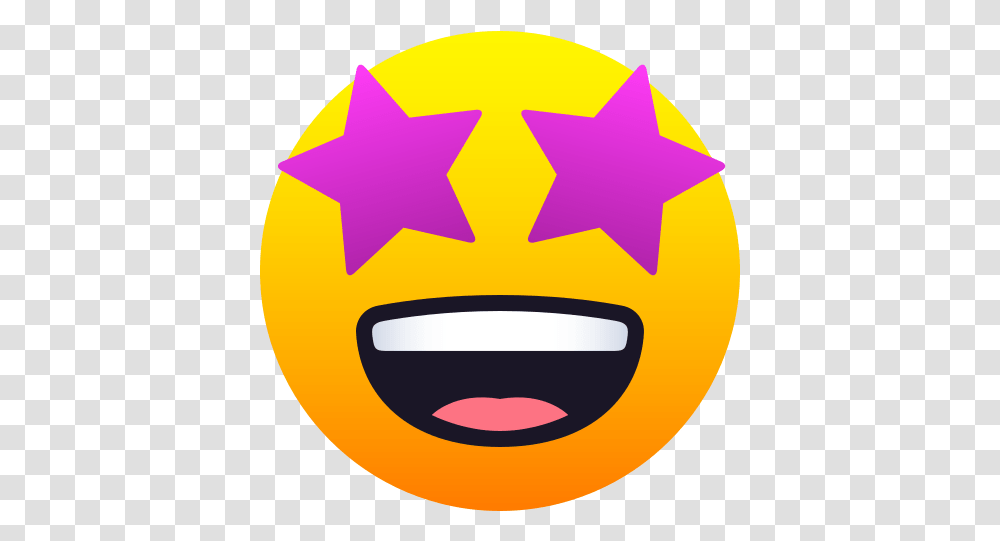 Emoji Smiling Face With Starry Eyes Wprock Emoji Ojos De Estrella, Plant, Label, Text, First Aid Transparent Png