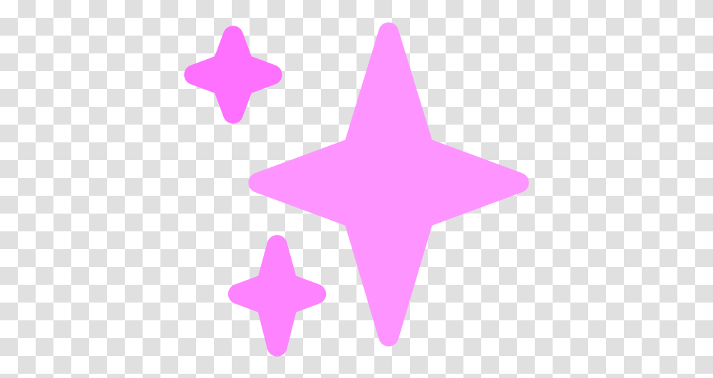 Emoji Sparkle Pink Sparkles, Star Symbol, Cross Transparent Png