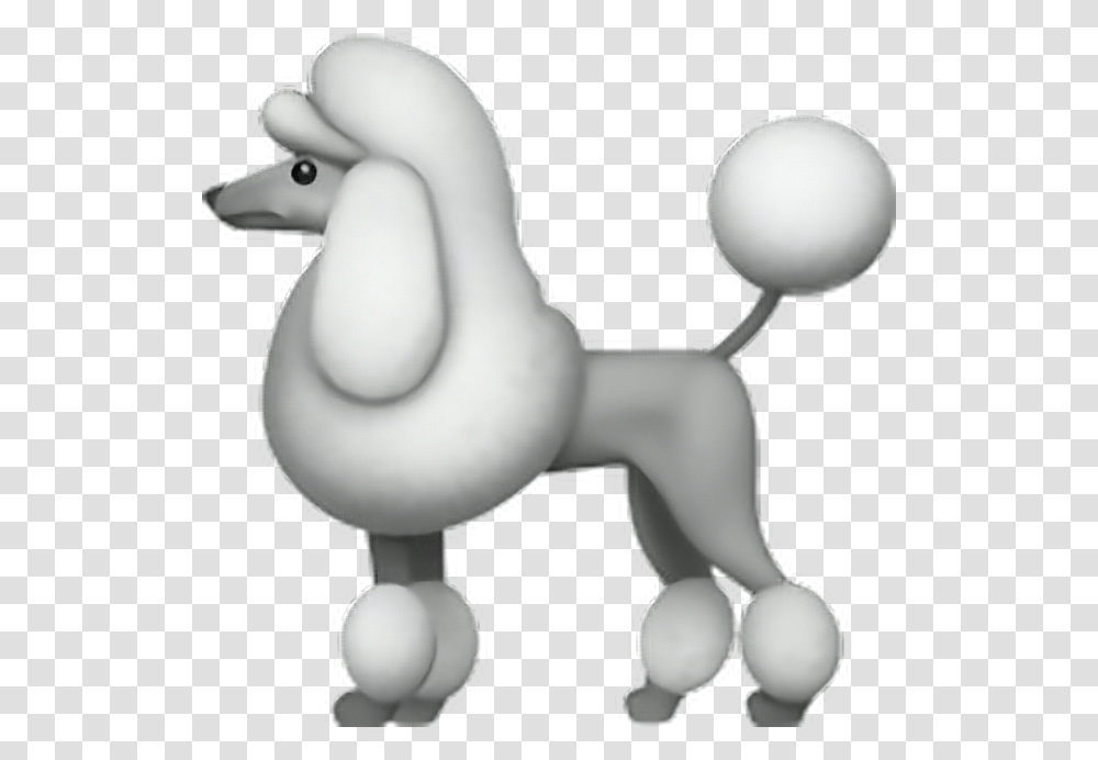Emoji Sticker Poodle Dog Puppy White Fluffy Poodle Emoji, Toy, Statue, Sculpture Transparent Png