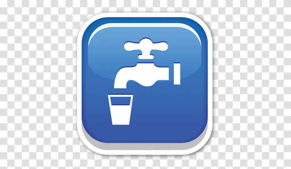 Emoji Stickers Potable Water Symbol, Indoors, Sink, Text, Logo Transparent Png
