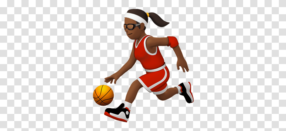 Emoji Stickpng Girl Playing Basketball Emoji, Person, Human, People, Sunglasses Transparent Png