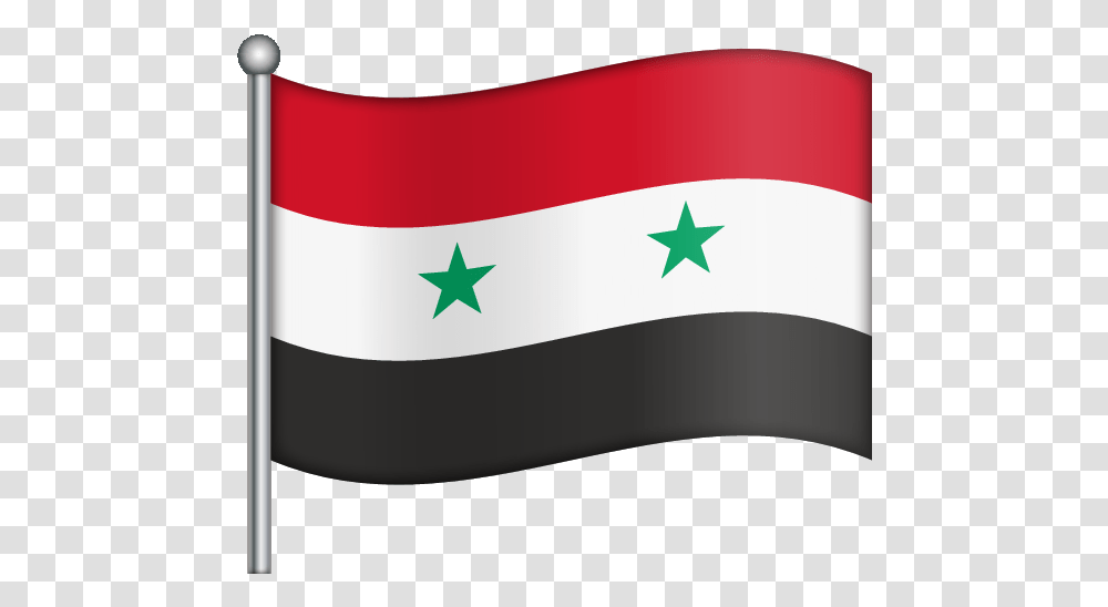 Emoji The Official Brand Flag Syria U 1f1f8 1f1fe Flag Of Syria, Star Symbol, American Flag, Peak Transparent Png