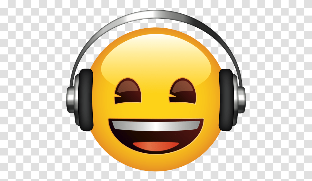 Emoji The Official Brand Grinning Face, Headphones, Electronics, Headset, Pac Man Transparent Png