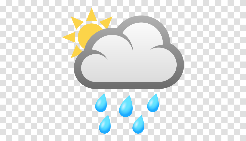 Emoji The Sun Behind Rain Cloud Emoji Nube Con Lluvia, Lamp, Nature, Outdoors, Symbol Transparent Png