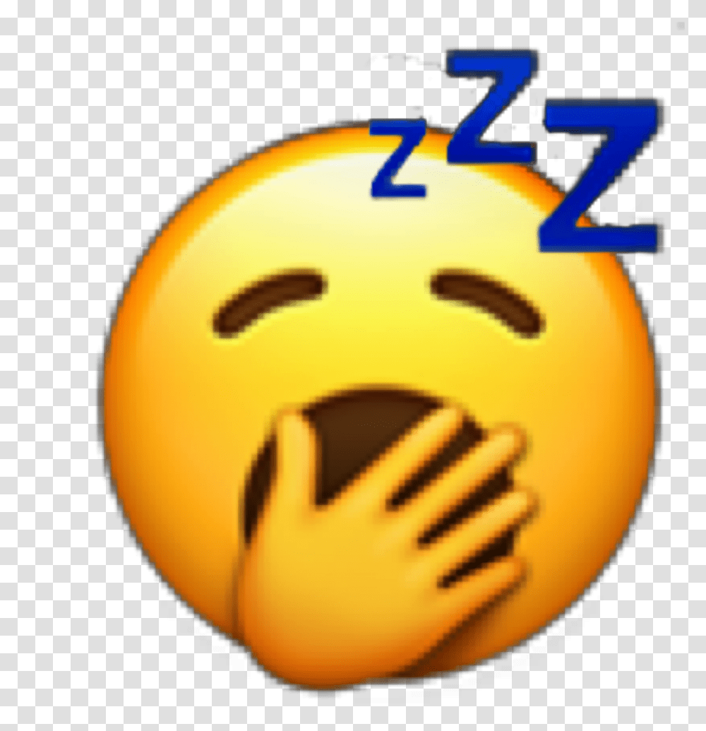 Emoji Tired Sleep Sleepy Sleeping Zzz Zz Z Yellow Yawn Tired Emoji, Ball, Sphere, Graphics, Art Transparent Png