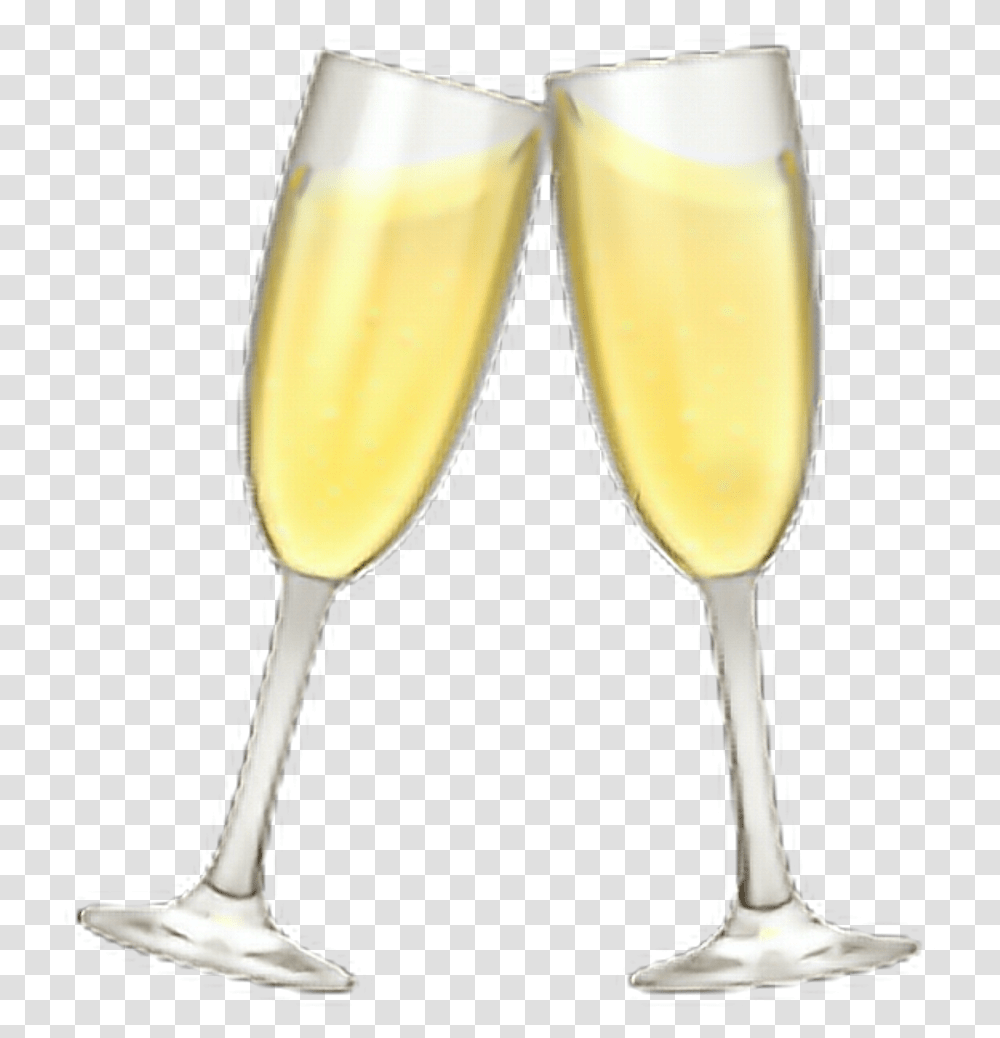 Emoji Tumblr Aesthetic Champagne Drink Freetoedit Smajlik Bokali, Glass, Beverage, Alcohol, Cocktail Transparent Png