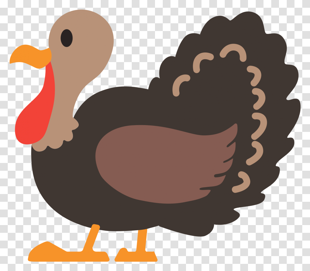 Emoji Turkey Meat Thepix Thanksgiving Turkey Emoji, Bird, Animal, Dodo, Duck Transparent Png