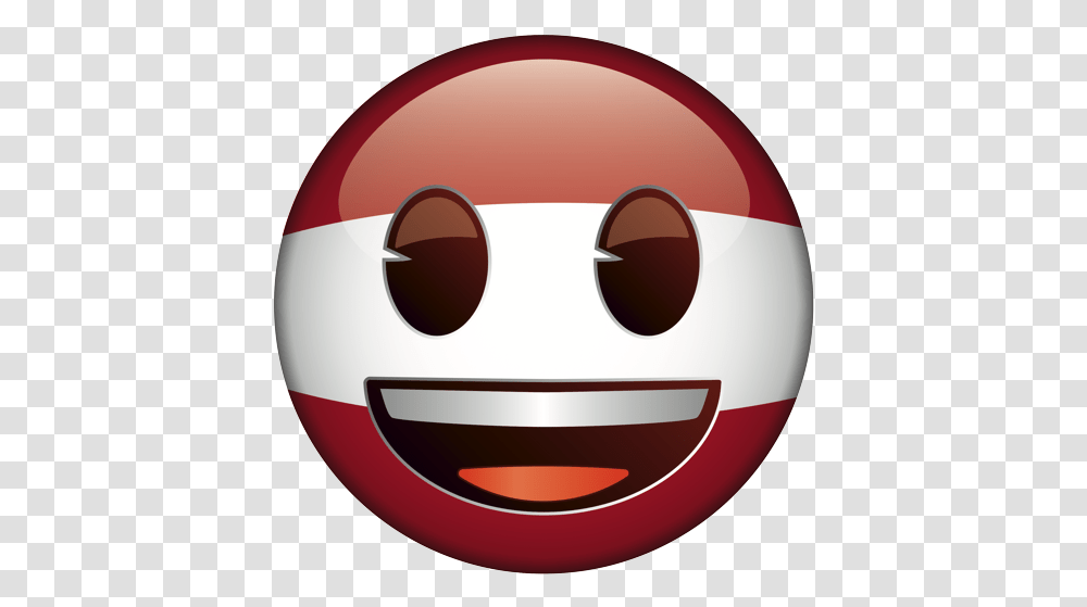 Emoji - The Official Brand Austria Europe Grinning Face Happy, Label, Text, Disk, Helmet Transparent Png