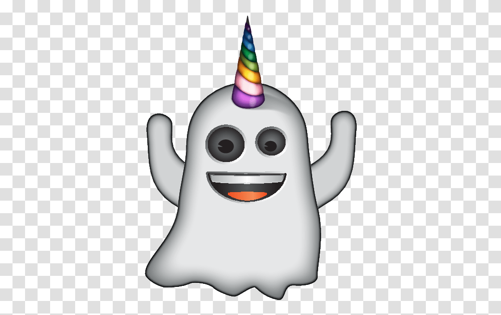 Emoji - The Official Brand Ghost Unicorn Birthday Ghost Emoji, Clothing, Snowman, Nature, Toy Transparent Png