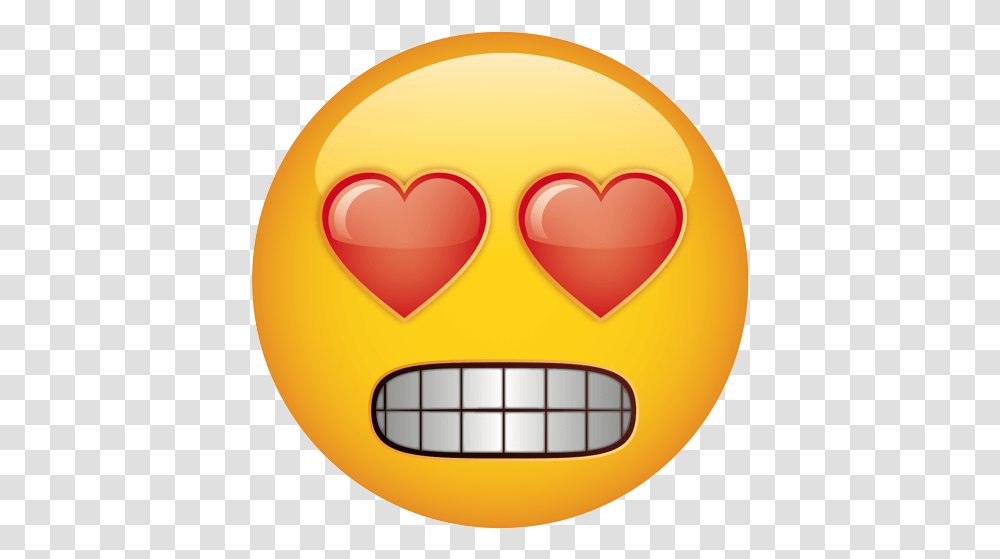 Emoji - The Official Brand Heart Eyes Variation Grinding Smiley, Label, Text, Mustache, Sticker Transparent Png