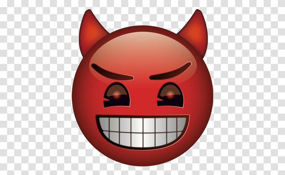 Emoji - The Official Brand Smiling Devil Gold Tooth Pirate, Bowl, Pac Man Transparent Png