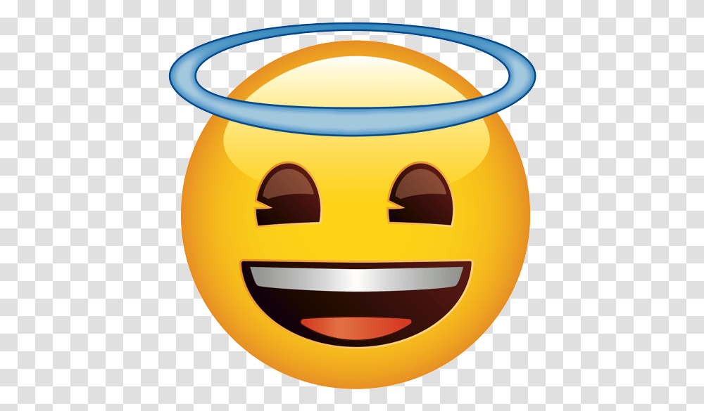 Emoji - The Official Brand Smiling Face With Halo Fitz 0 Light Green Happy Emoji, Tape, Pot Transparent Png
