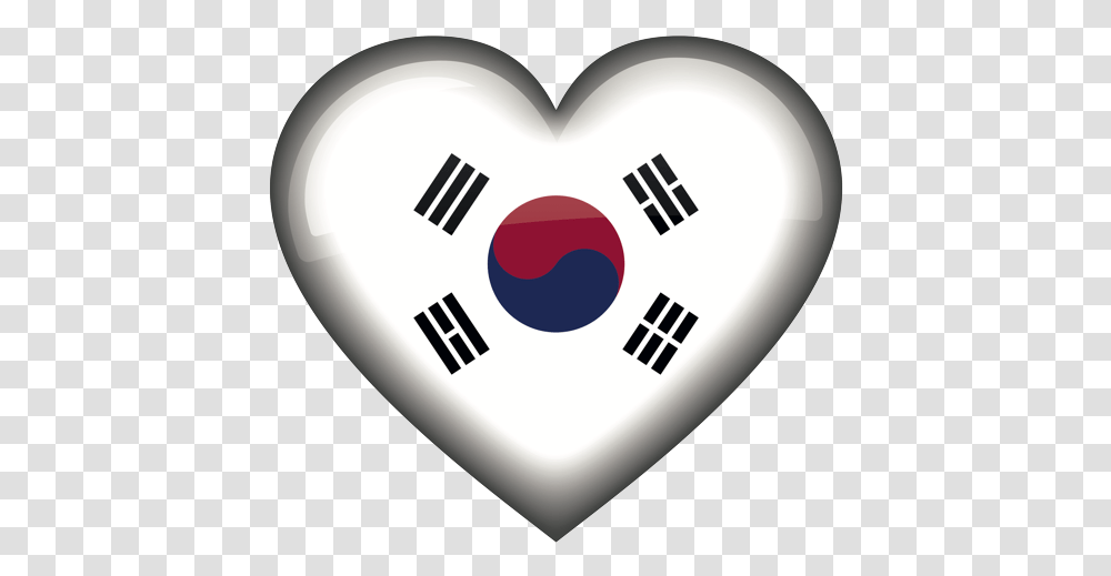 Emoji - The Official Brand South Korean Flag Heart Korean Flag South Emoji, Symbol, Logo, Trademark, Security Transparent Png
