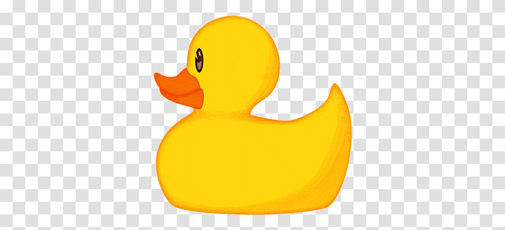 Emoji - The Official Brand Swimming Rubber Duck Animated Rubber Duck Gif, Bird, Animal, Waterfowl, Banana Transparent Png