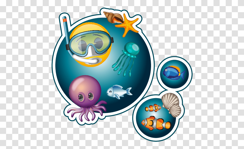 Emoji - The Official Brand Wonders Of Water World Ouroboros Tattoo, Sport, Sports, Sea Life, Animal Transparent Png