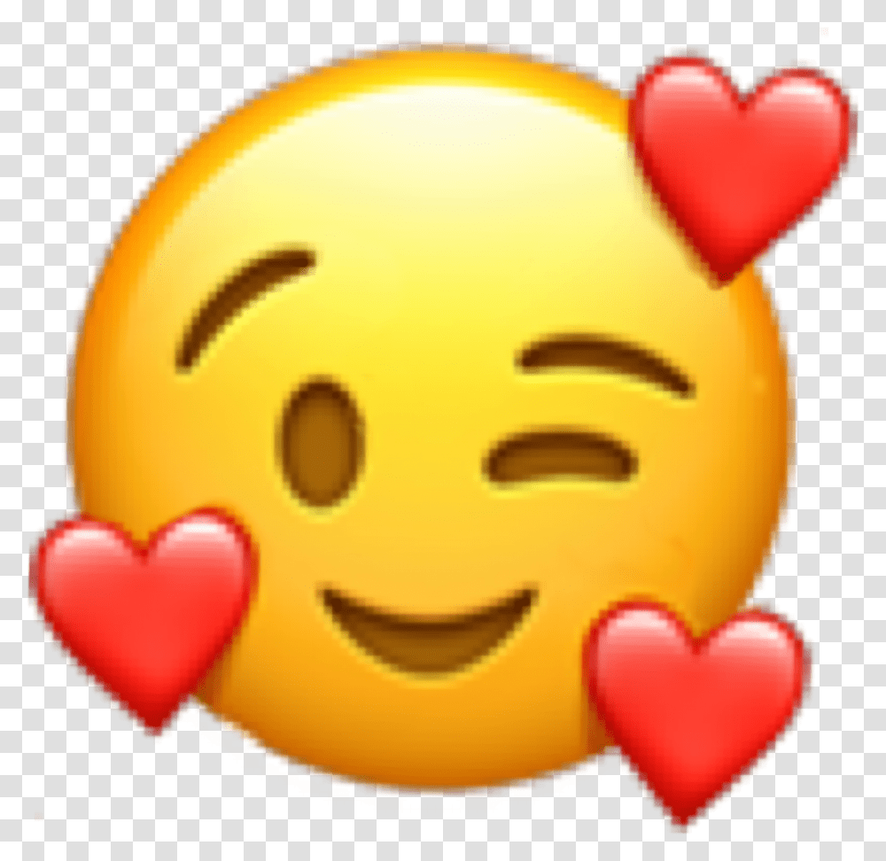 Emoji Wink Hearts Emojis De Corazones Rotos, Food, Balloon Transparent Png