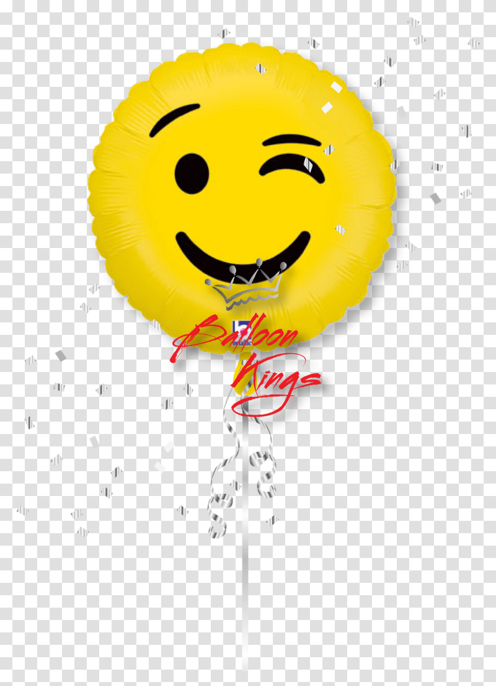 Emoji Wink Smiley Face Balloon, Graphics, Art, Toy Transparent Png