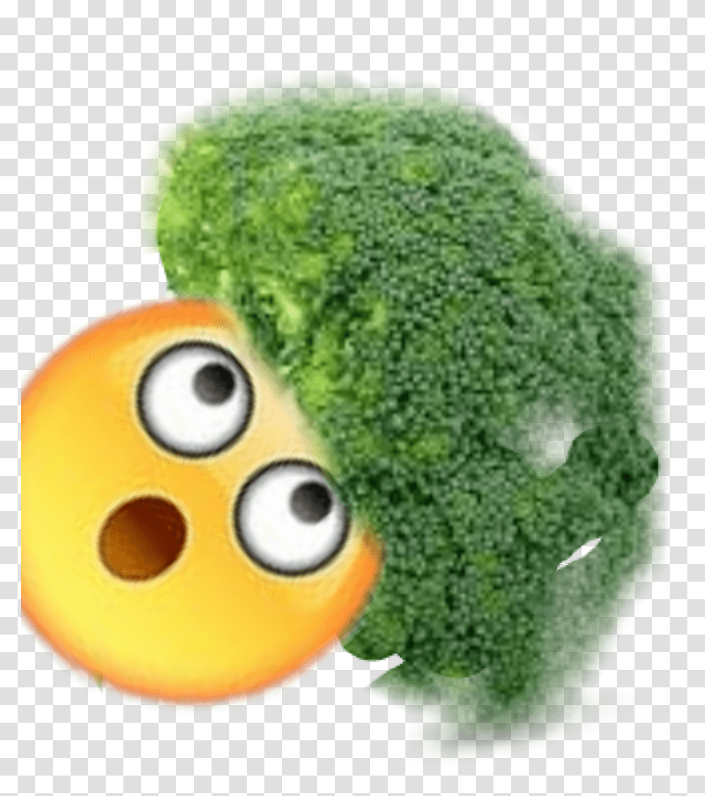 Emoji With Brocoli Hair Emoji Con Cabello De Brocoli Italica Group, Plant, Broccoli, Vegetable, Food Transparent Png
