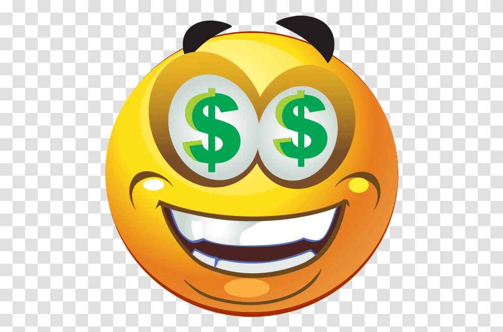 Emoji With Dollar Eyes, Number, Alphabet Transparent Png
