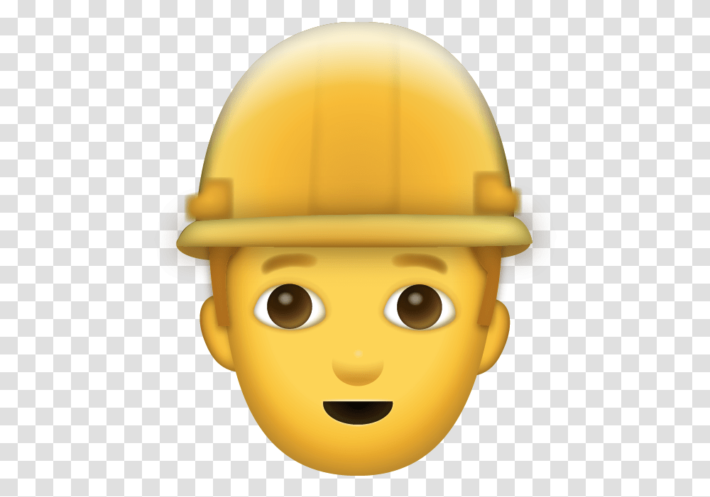 Emoji Worker, Apparel, Helmet, Hardhat Transparent Png