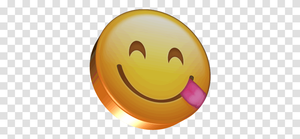Emoji Yum Gif Emoji Yum Delicious Discover & Share Gifs Delicious Emoji Gif, Ball, Sphere, Gold, Graphics Transparent Png