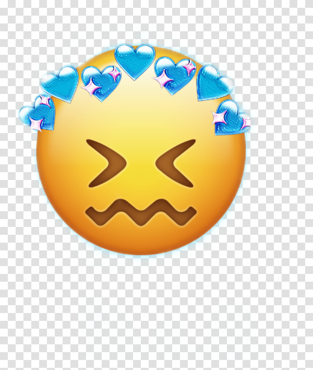Emojiiphone Emoji Iphone Wow Heart Crownheart Crown Cor Emoji Love Sticker Whatsapp, Egg, Food, Rattle, Balloon Transparent Png