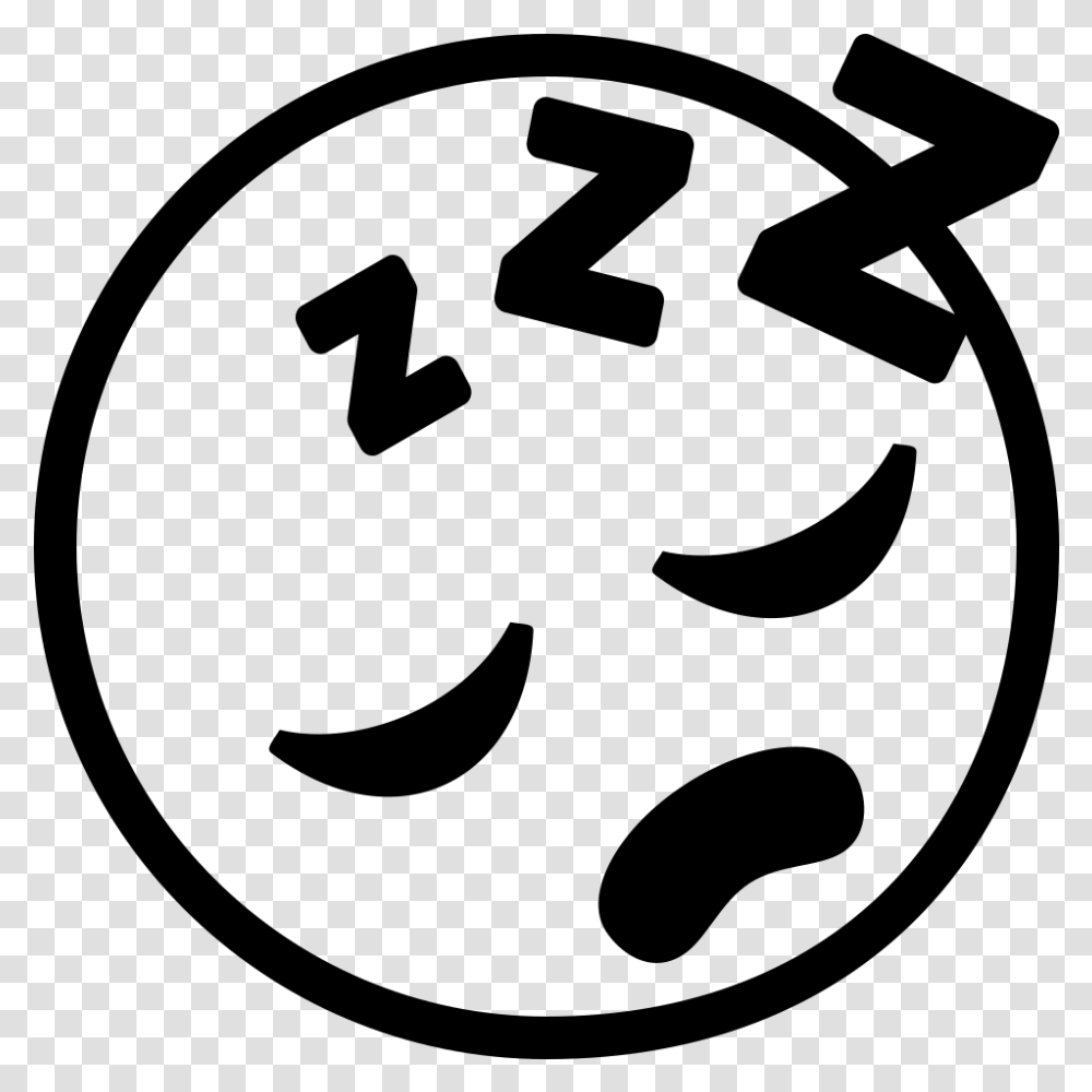 Emojione Bw 1f634 Sleep Emoji Background, Gray, World Of Warcraft Transparent Png