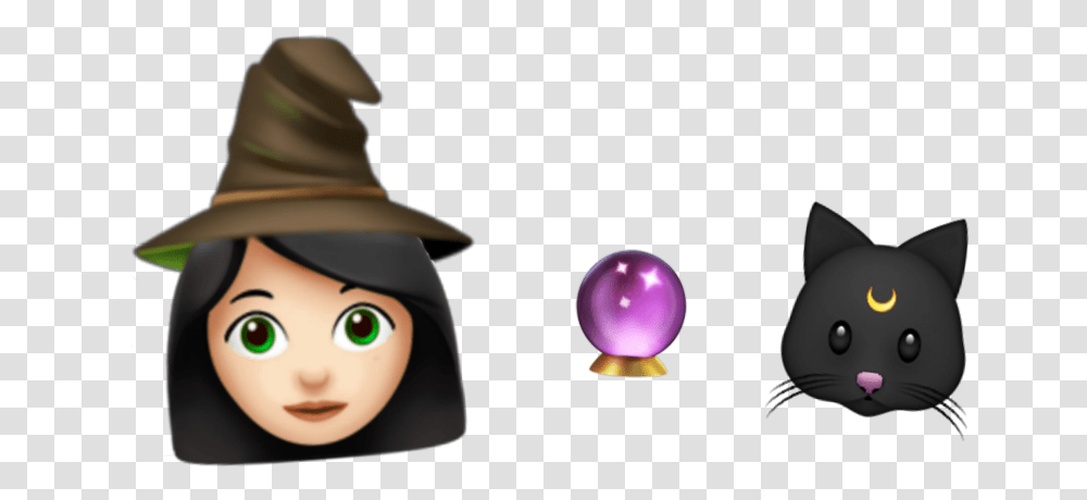Emojis Aesthetic Witch Wiccan Witchcraft Cartoon, Hat, Apparel, Person Transparent Png