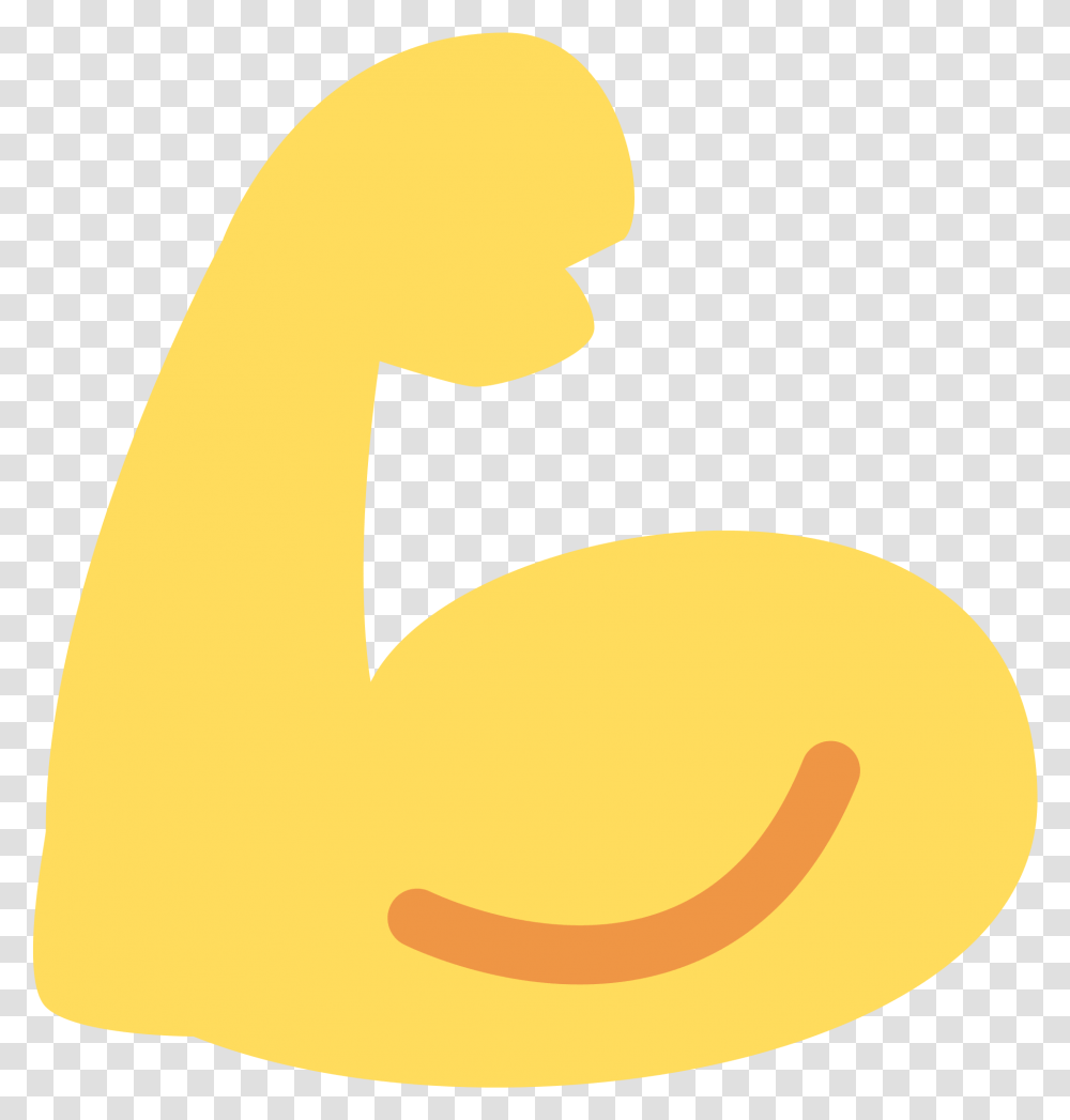 Emojis Biceps Flexionado Clipart Download Flexed Bicep Emoji Twitter, Number, Alphabet Transparent Png