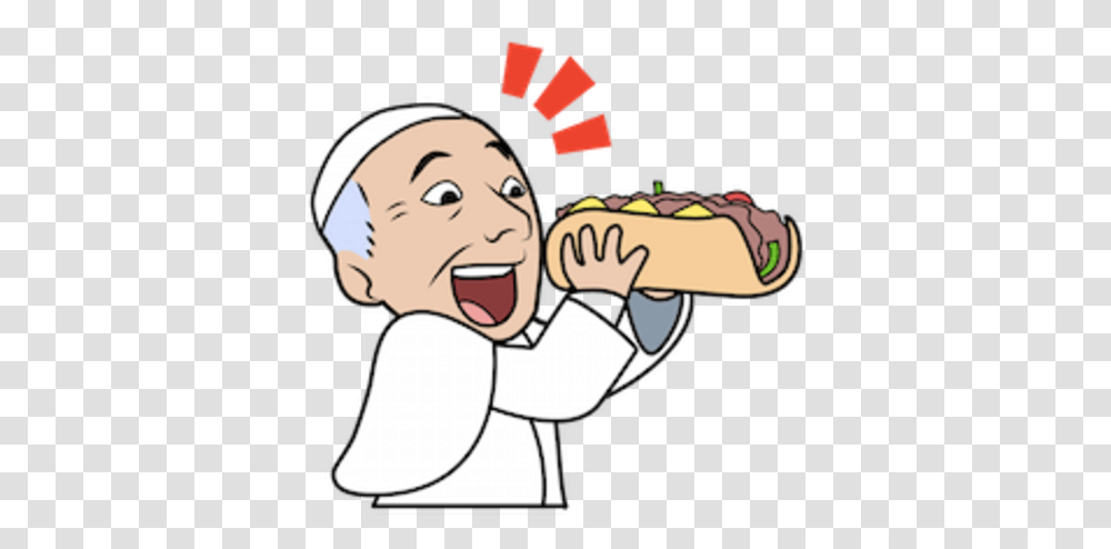 Emojis Conmemorativas Por Visita Del Papa Francisco Pope Emoji, Eating, Food, Smelling, Face Transparent Png