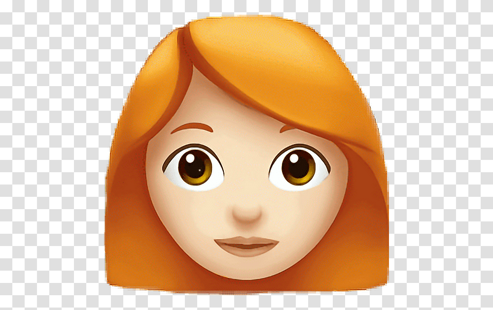 Emojis Emoji Pelirroja Peliroja Redhead Emojisticker Woman Red Hair Emoji, Advertisement, Toy, Billboard Transparent Png