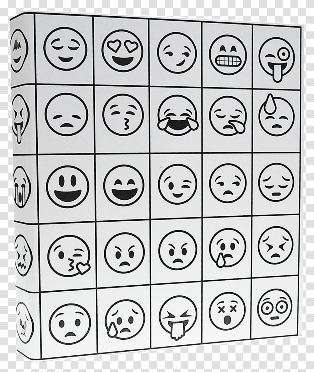 Emojis Outline, Alphabet, Pattern Transparent Png