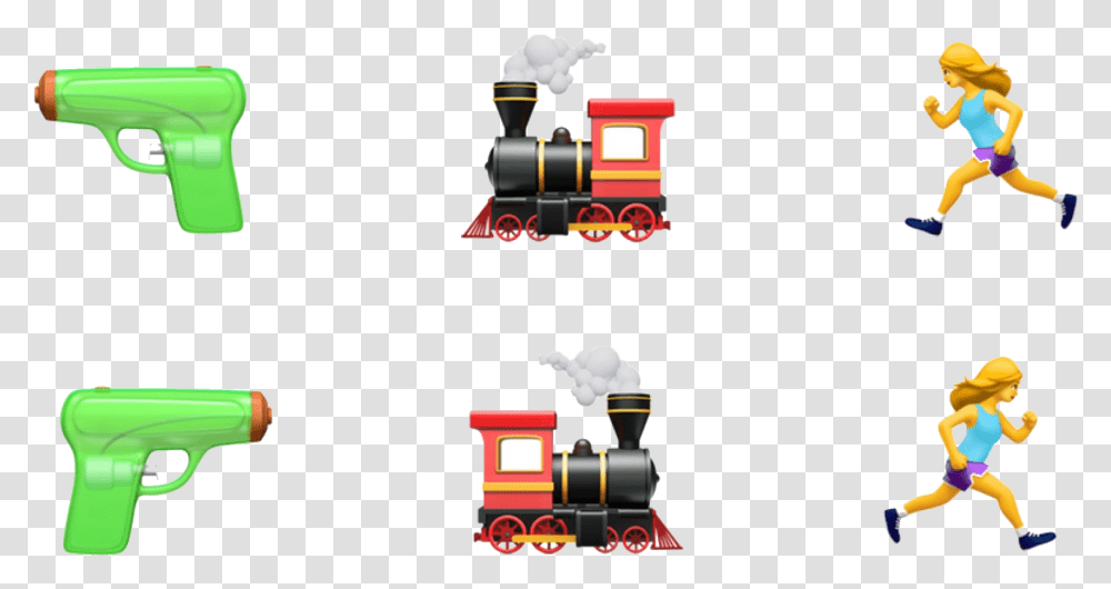 Emojis Running Emoji To Right, Locomotive, Train, Vehicle, Transportation Transparent Png