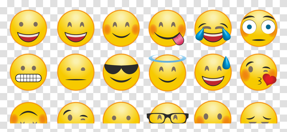 Emojis Together, Label, Pac Man Transparent Png